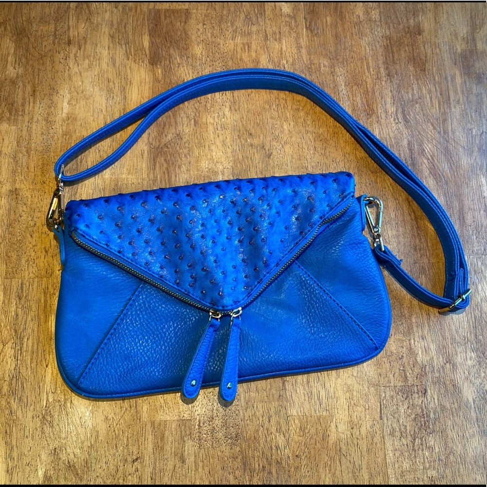 Street Level Faux Ostrich Bag